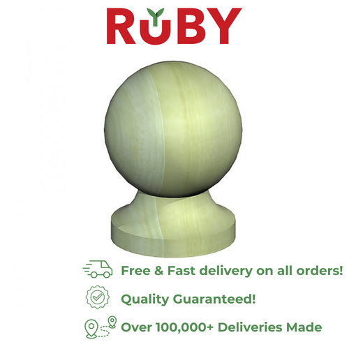 Wooden fence post cap - wooden,