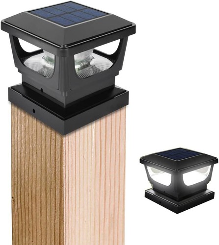 Solar post cap lights fence - solar,