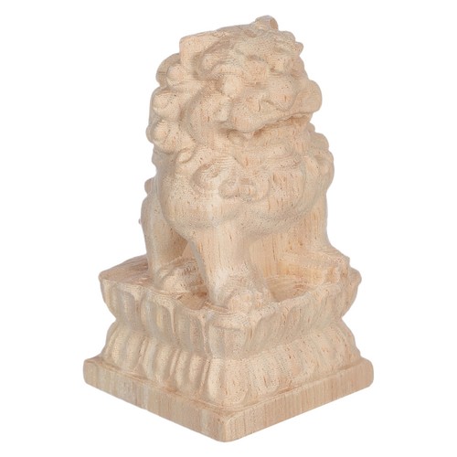 Carved lion wood finials - lion,