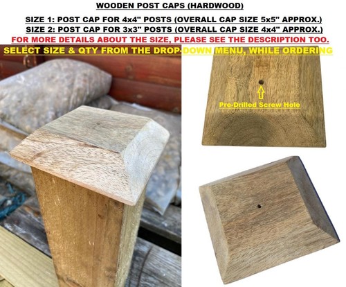 Fence post caps for 4x4 - post,