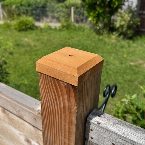 Wooden garden fence post - fence,