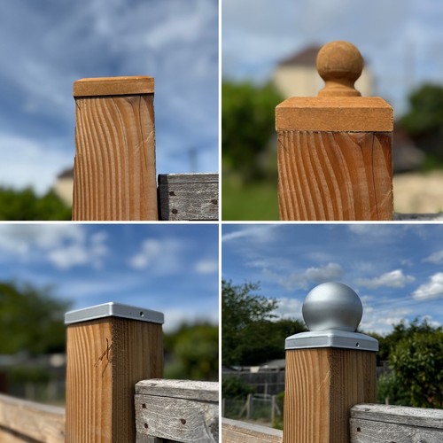Garden fence post caps - post,