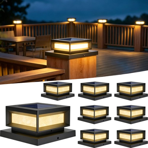 Solar post cap lights outdoor - solar,