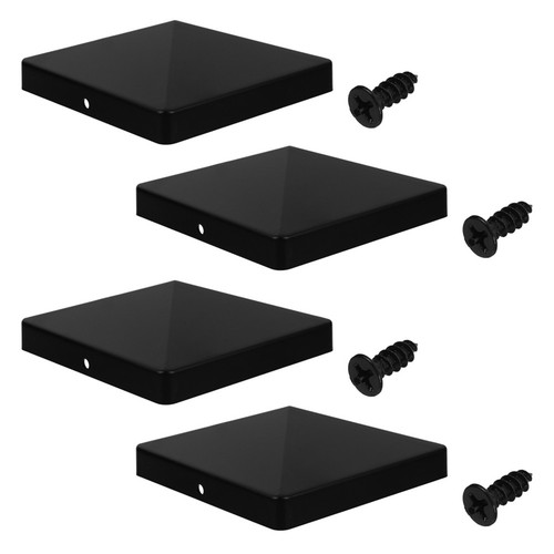 4pcs inch square fence post - inch,