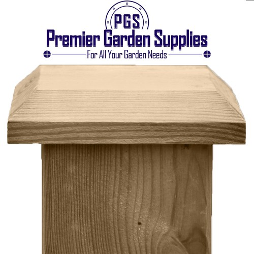 Wooden fence post caps 3x3 - wooden, 3x3"
